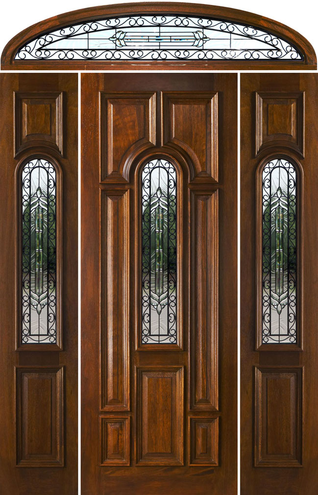 Entry Doors with Elliptical Transoms